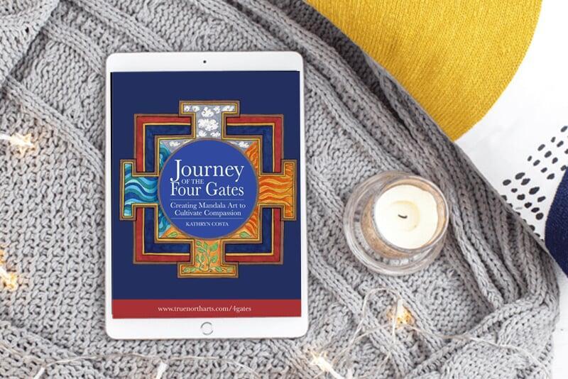 tablet with the cover of the Journey of the Four Gates